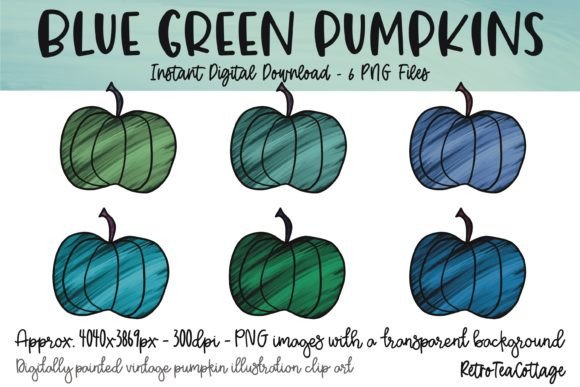 Blue Green Pumpkins: A Seasonal Craft Design for Brand Storytelling
