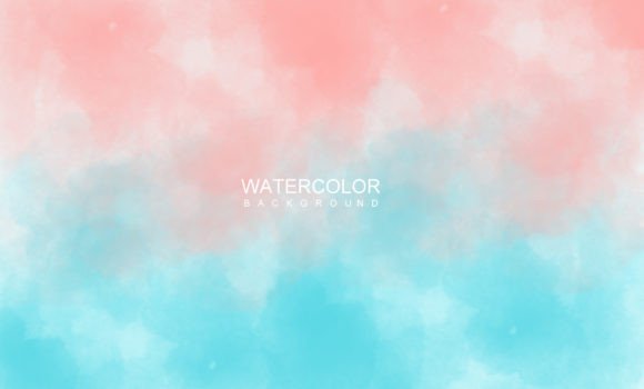 Blue Pink Watercolor Background for Craft Backgrounds
