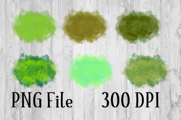 Green Watercolor Splashes – Fresh Backgrounds for Creative Sellers