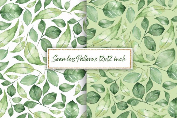 h1Green Leaves Watercolor Seamless Pattern for Branding and Creative Projects/h1