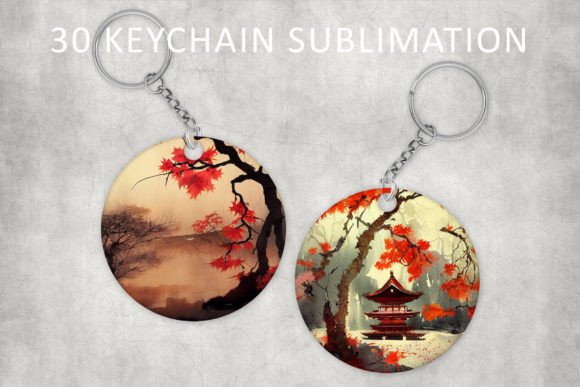 h1Watercolor Keychain Sublimation PNG for Crafts & Branding Projects/h1
