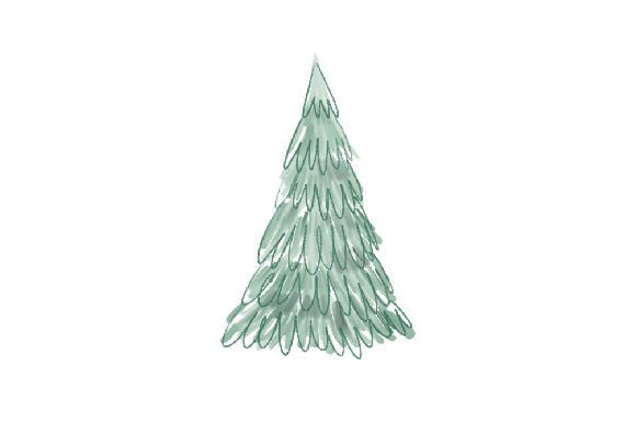 Ice Christmas Tree - Watercolor: A Designer’s Real-World Embroidery Review