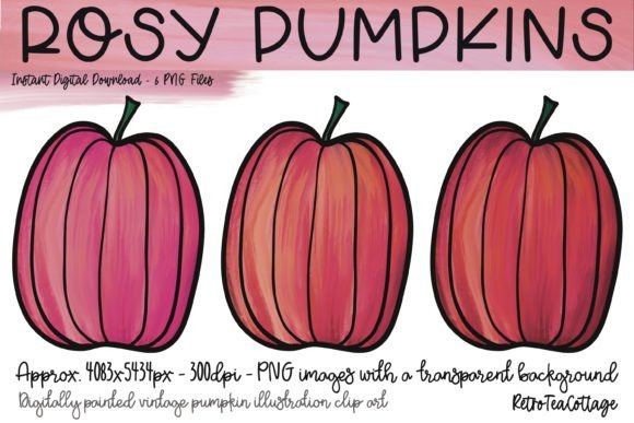 Rosy Pumpkins: A Crafts Seller's Must-Have Graphic Design Asset