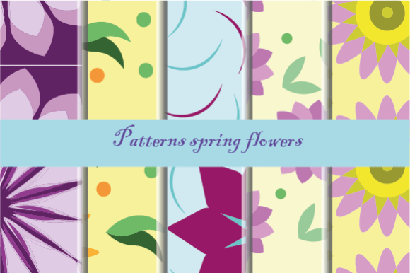 Spring Flowers Patterns for Local Business Branding