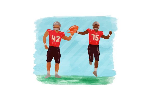Thanksgiving Football Turkey Watercolor Asset Review