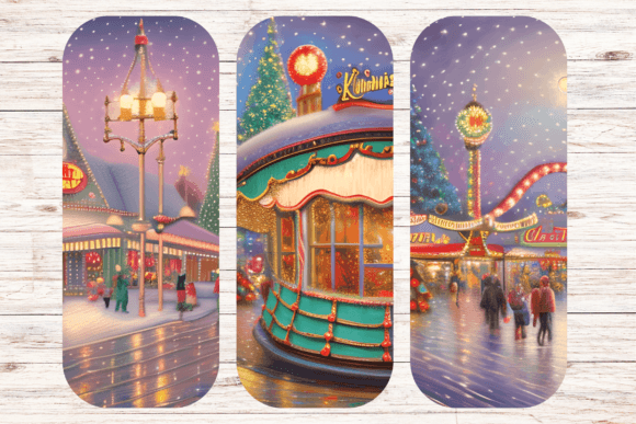 Watercolor Christmas Bookmarks: A Crafty Design Asset for Holiday Branding