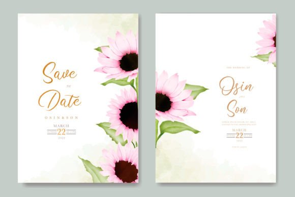 Watercolor Chrysanthemum Flower Print Templates for Local Branding