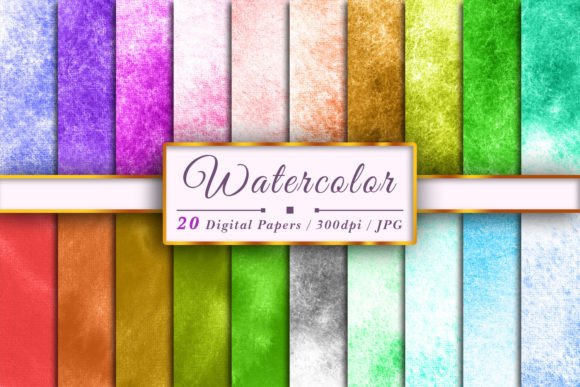 Watercolor Texture Sublimation Set 313: Brand Backgrounds