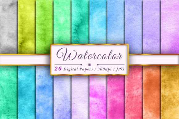 Watercolor Texture Sublimation Set 326: Soft, Organic Backgrounds for Local Branding